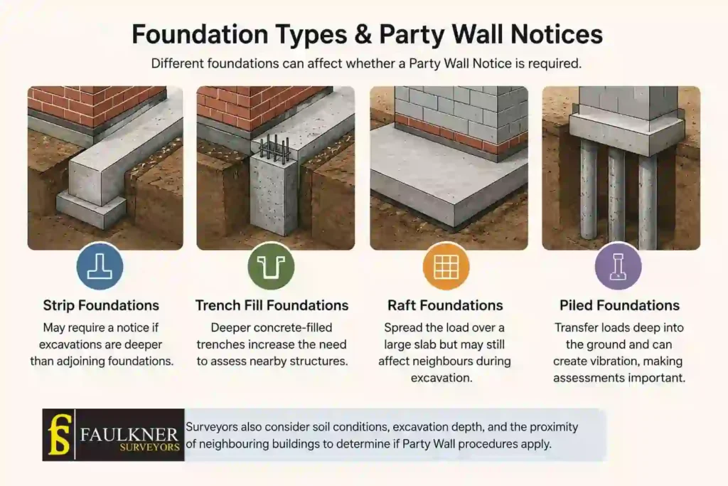How Do Construction Methods Affect Party Wall Requirements? A Homeowner’s Guide 1 How Do Different Foundation Types Influence Party Wall Notices Lewes?