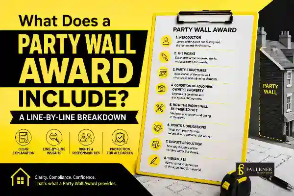 Party Wall Awards Explained Line-by-Line: What Property Owners and Neighbours Need to Know 1 What Does a Party Wall Award Include? A Line-by-Line Breakdown Lewes